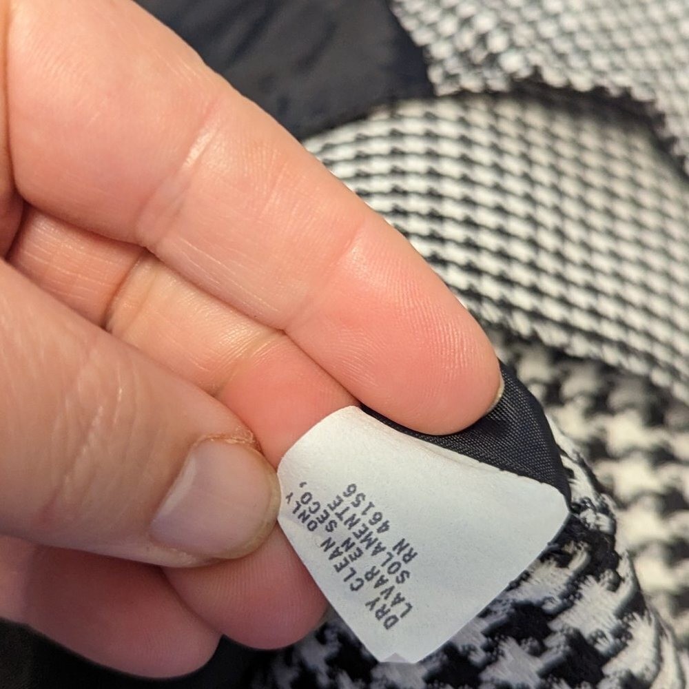 Y2K 90’s Houndstooth Vest Checkered Friends Rachel Green Button Ska Vintage