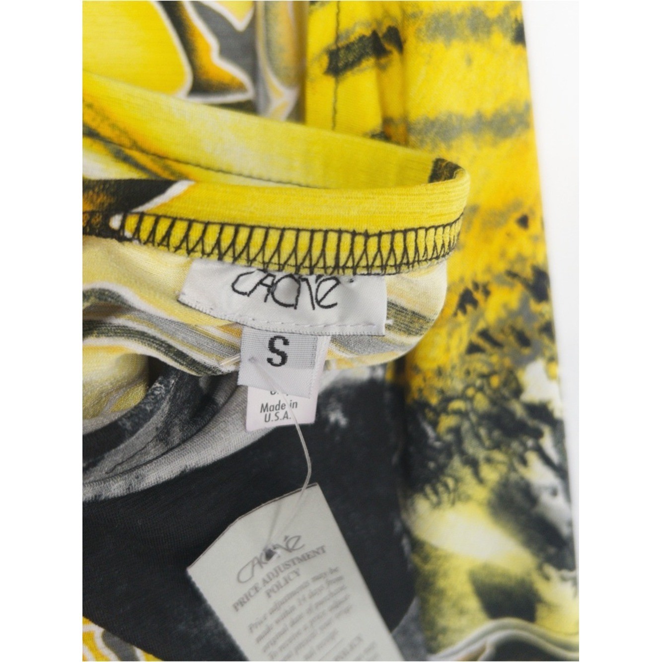 NWT Cache halter dress size S butterfly wing Yellow Black Vtg Y2k Deadstock $118