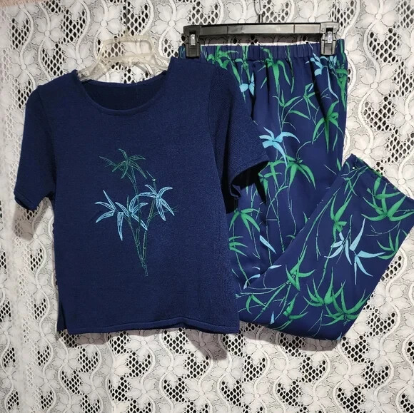 Vintage Da Rue for Draper,s & Damon,s Top And Pant Set