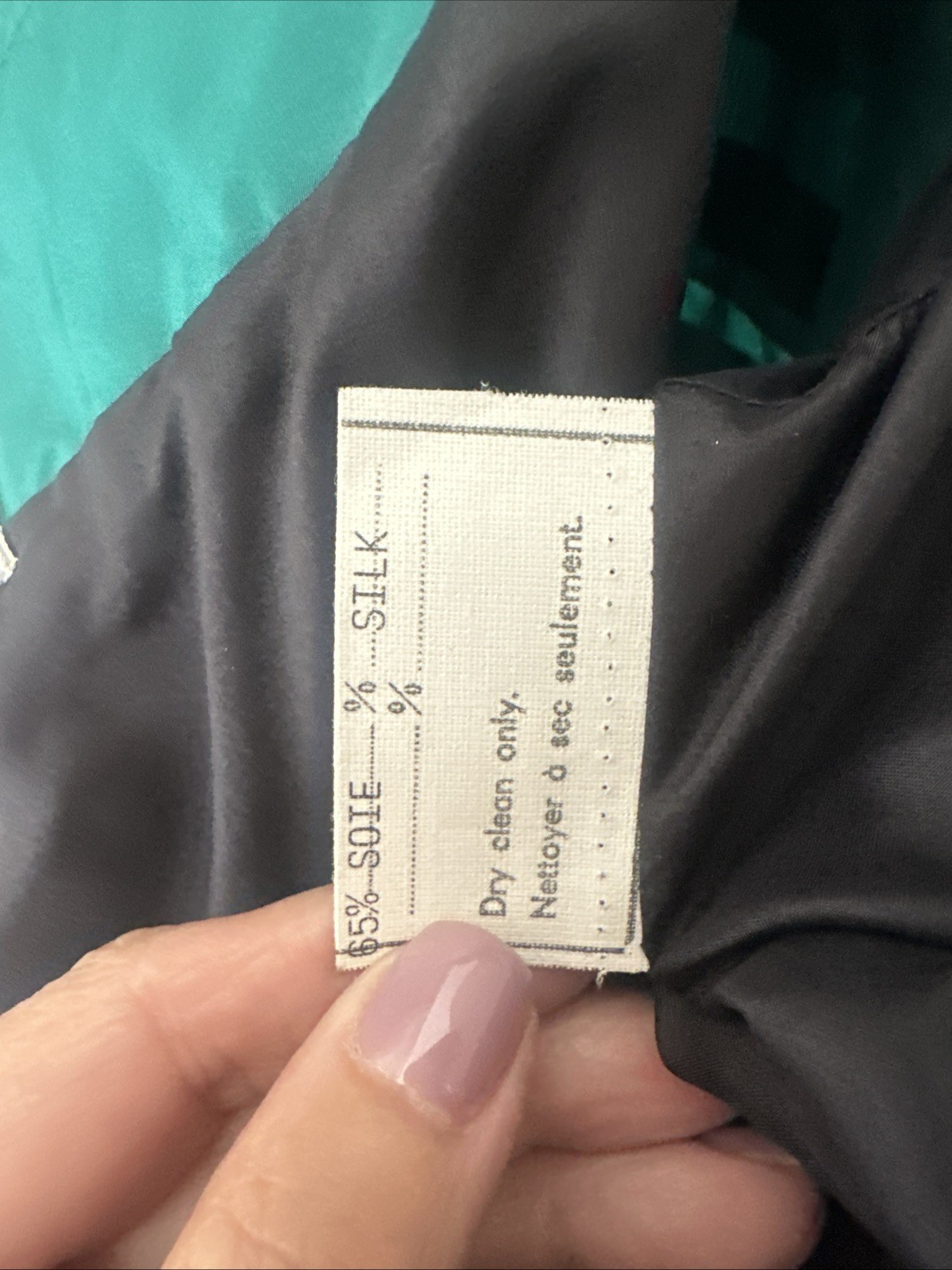 Nina Ricci Haute Boutique 70s Black Velvet & Green Taffeta Cocktail Sheath 42