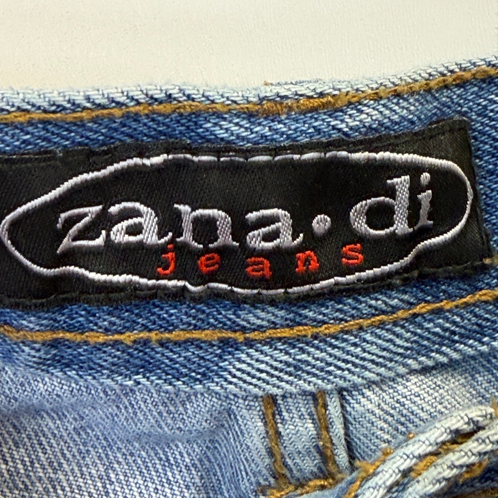 Vintage Zana-Di Y2K Boho Embroidered Flare Jeans Women Size 7 Boho Indie Grunge
