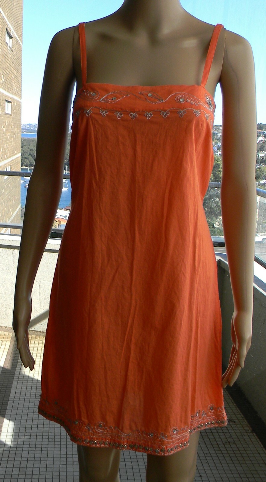 VINTAGE Tas & Jen Designs Bohemian Resort Glamour Flirty Glitz Dress