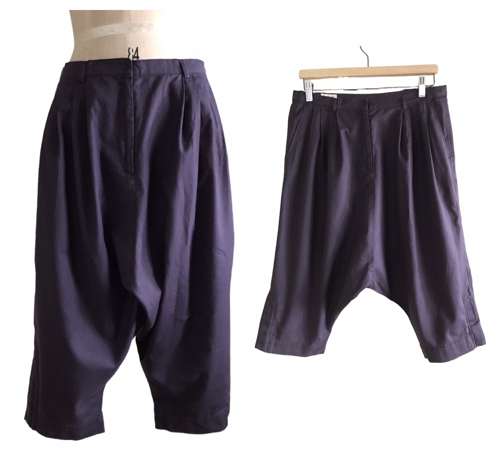 VTG Dries Van Noten Joyce Drop Crotch pants women EU36/US6