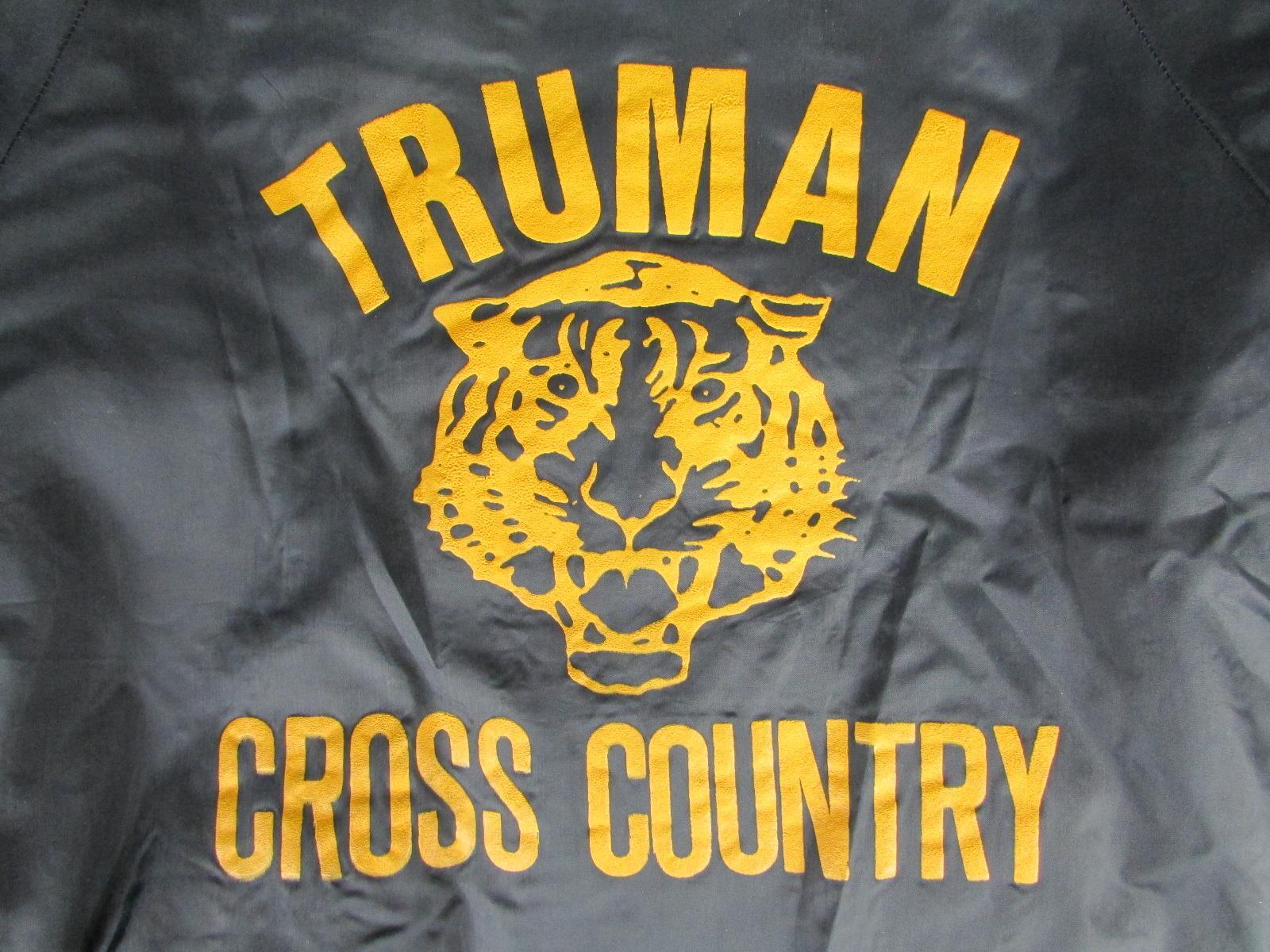 Vintage 1970s Truman Cross Country Coach Jacket w/ Tiger Black Lined Windbreaker