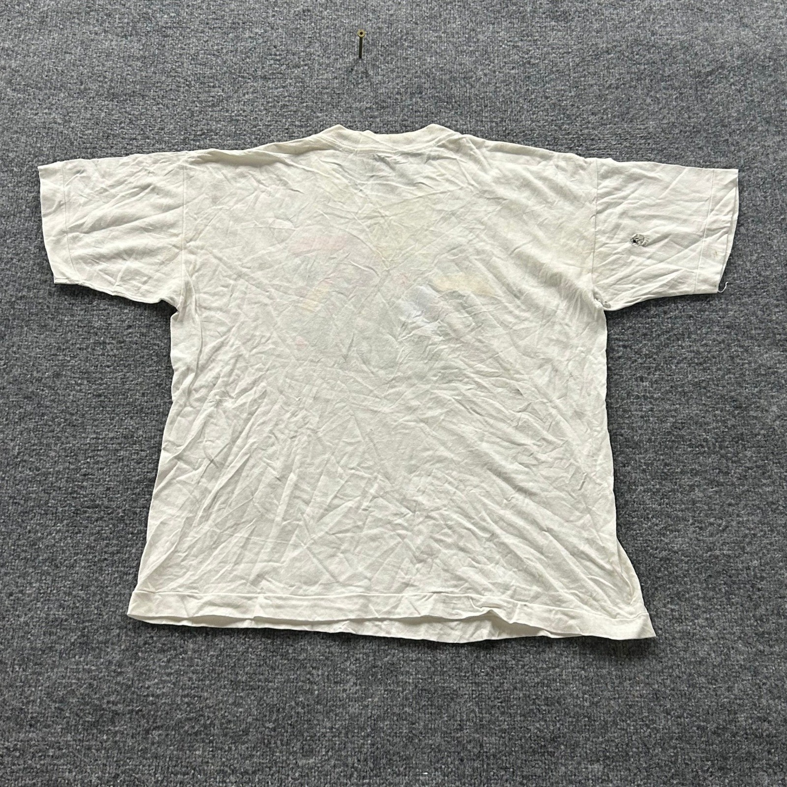Unbranded T-Shirt Womens Size L White Embroidered Toucan Bird Cotton Vintage