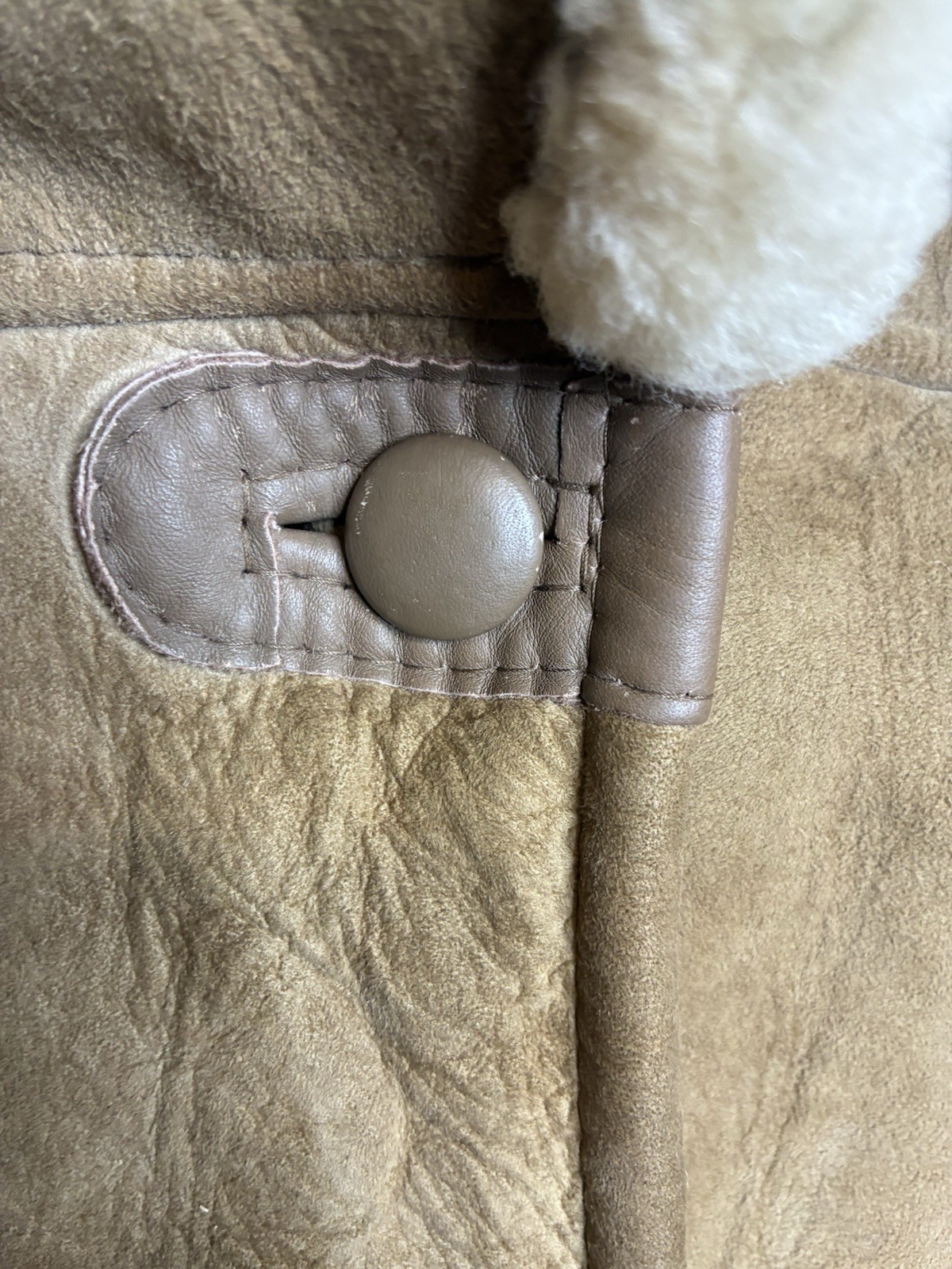Vintage Homestead Genuine Shearling Coat Made In New Zealand Women’s 14