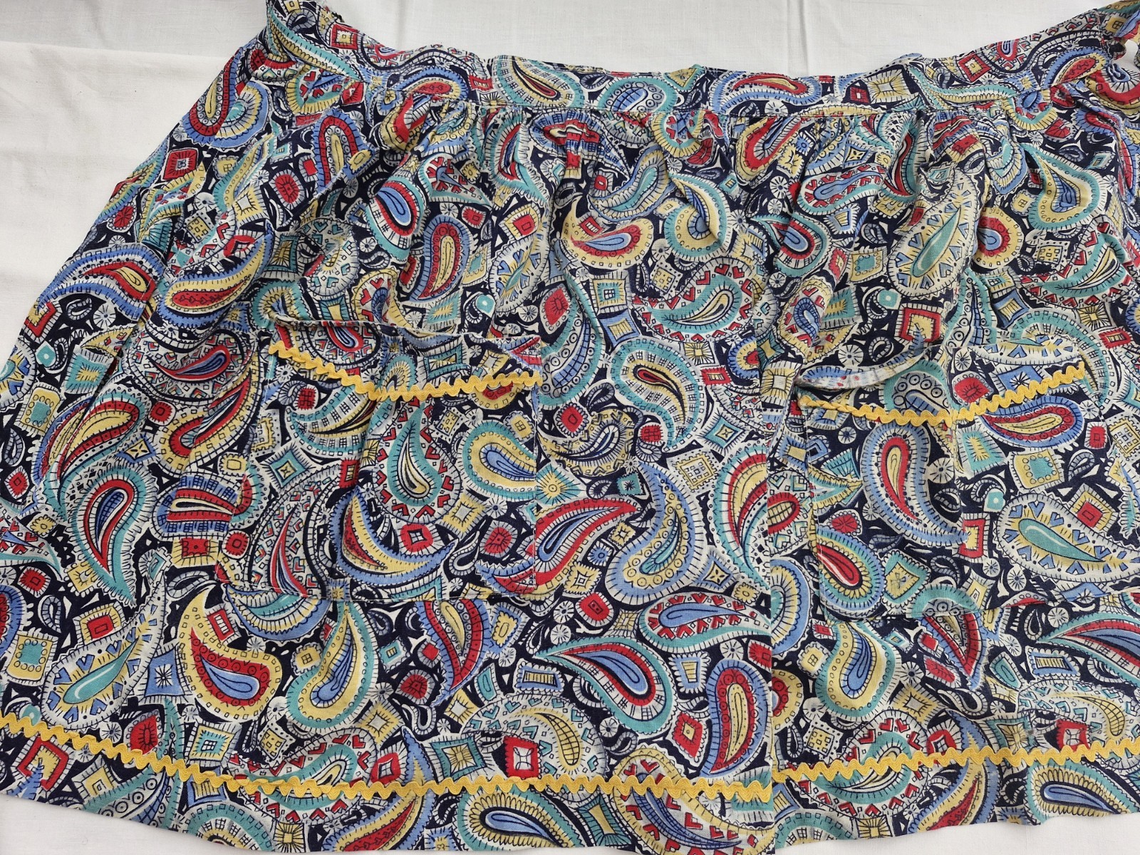 6 x Vintage Half Aprons Bundle | 60s 70s | Cotton Floral Retro