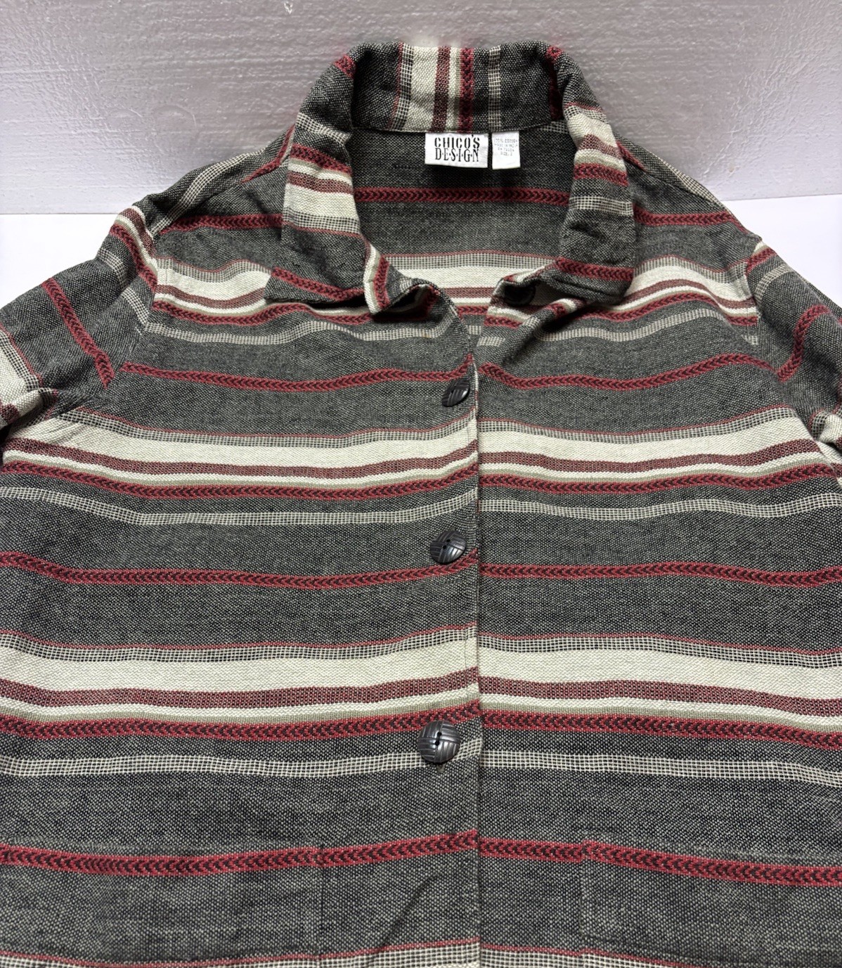 Vintage Chicos Design Shacket Jacket Size 2 Women’s Size Large