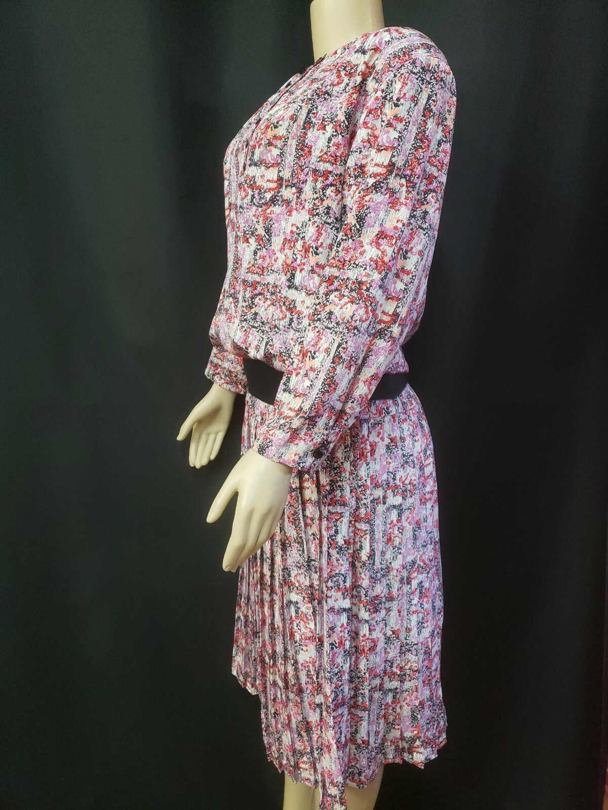 DG California VTG Skirt Suit DRESS Women’s Sz M? PINK MULTICOLOR POLYESTER #W2