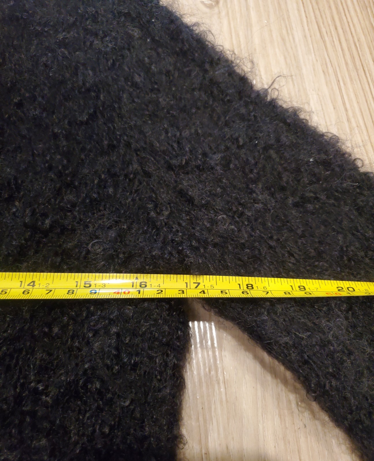 Seriously Twisted Kid Mohair Possum Fur Cardigan NZ Artisan Boho Luxury Black M