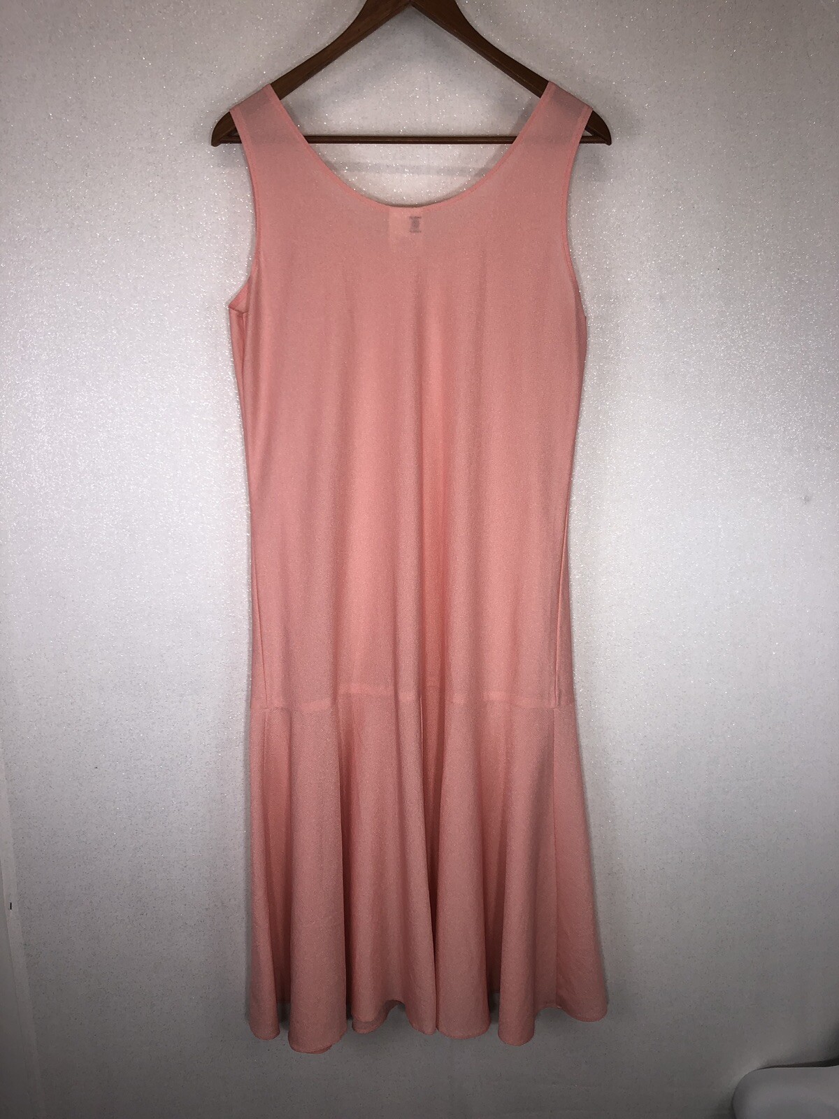 Vintage 60’s D’Allairds Sheer Lightweight Pink Sleeveless Mermaid Slip Dress 12
