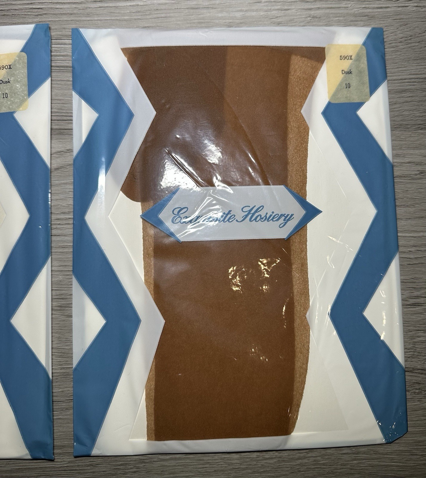 Vtg 60s 70s CANTRECE II Seamless Nylon Stockings Exquisite Hosiery Dusk Brown 10