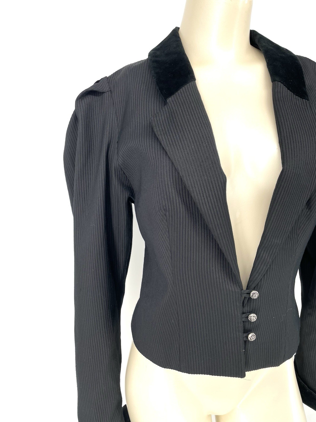 Vintage 80s 90s Dark Academia Victorian Equestrian Riding Jacket Blazer small
