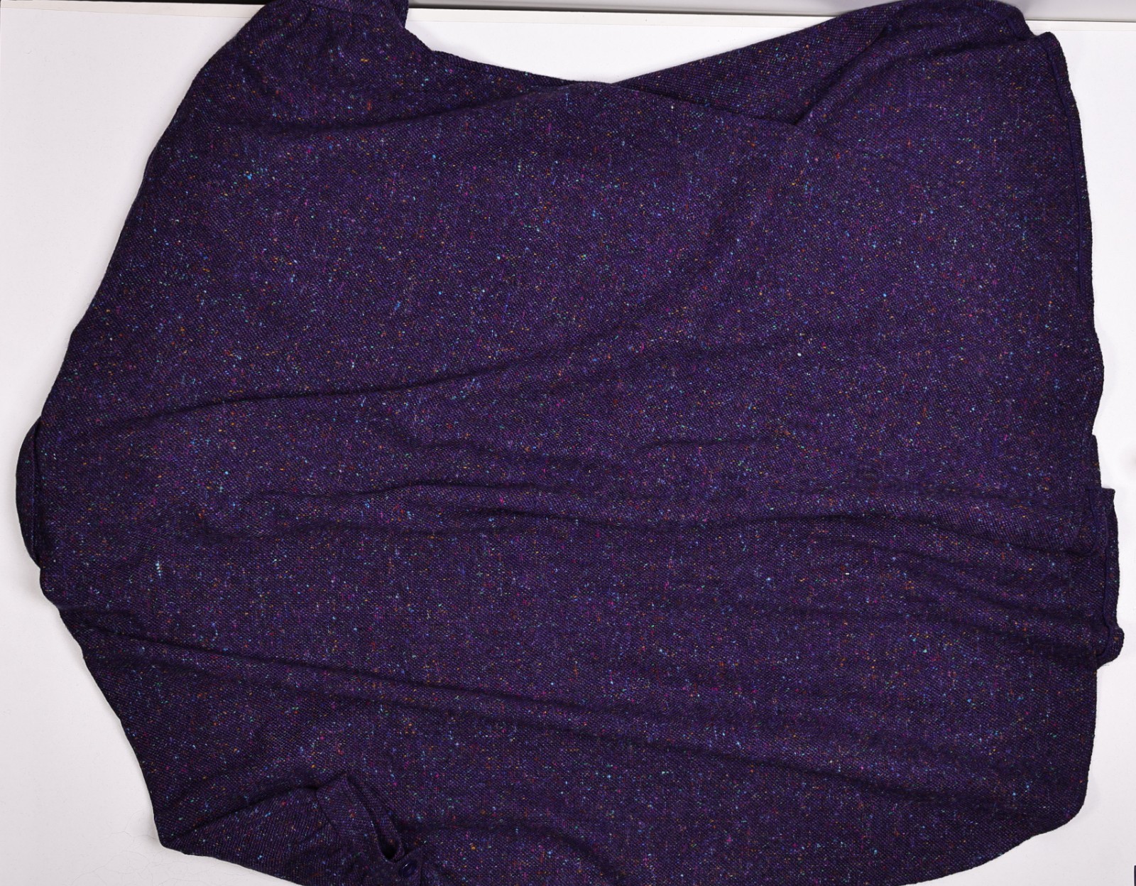 Jimmy Hourihan Donegal Tweed Ireland Purple Color Fleck Cape Small