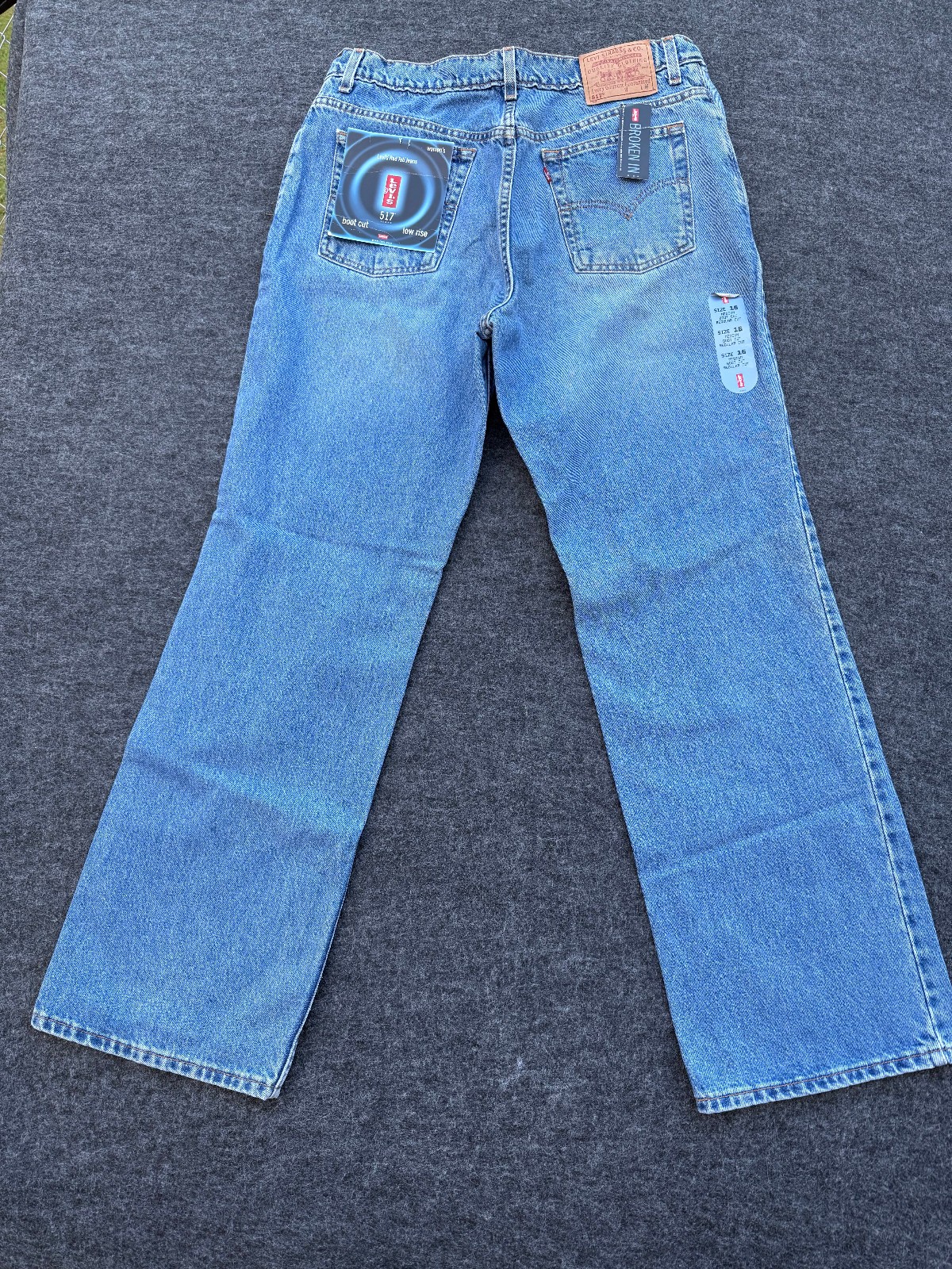 Levi’s 517 Boot Cut Jeans Y2K Mom Jeans , 16 Miss 34×32 Vintage Denim Deadstock