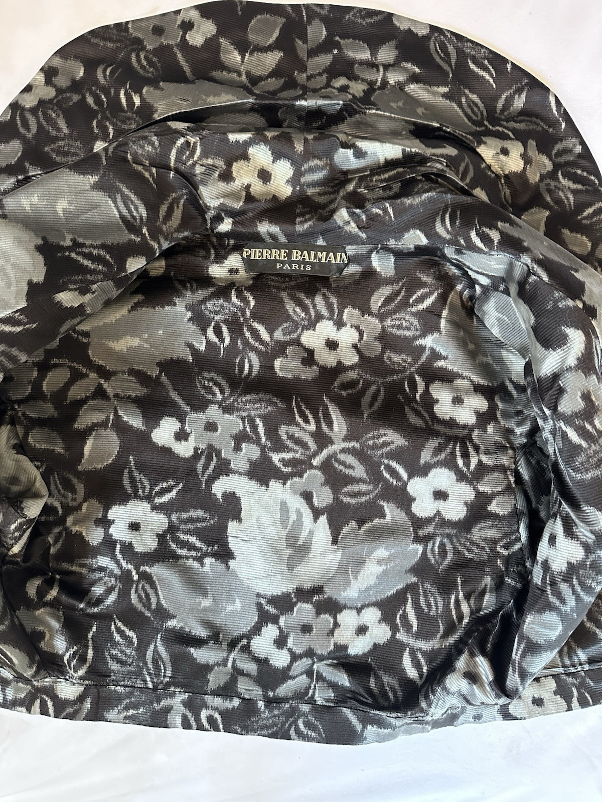 Vintage PIERRE BALMAIN SILK FAILLE BUBBLE HEM w/BOWS!! COCKTAIL DRESS JACKET SET