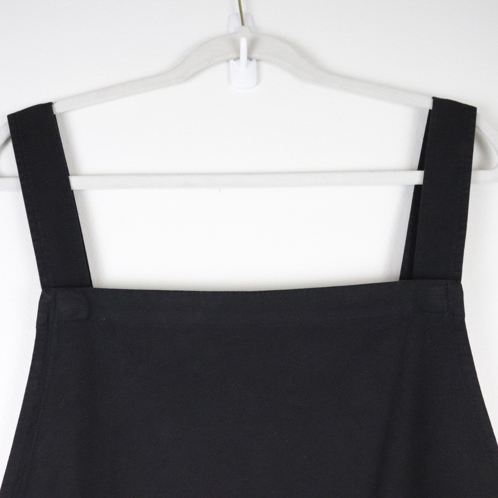 NWT Eileen Fisher Cotton Hemp Stretch Short Overalls XL Black