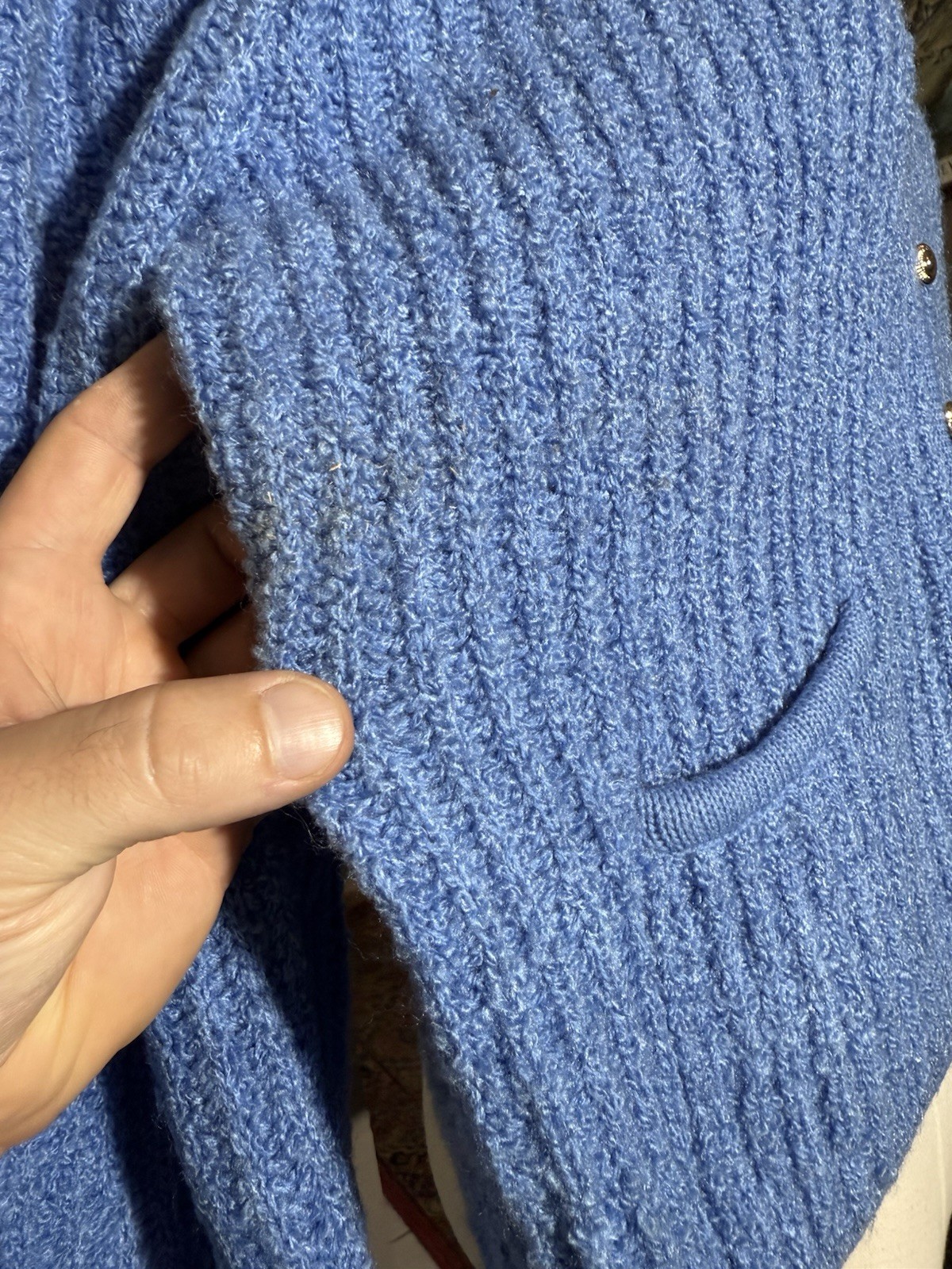 Tanner XL Acrylic Light Blue Sweater (vintage New Old Stock, 90s)