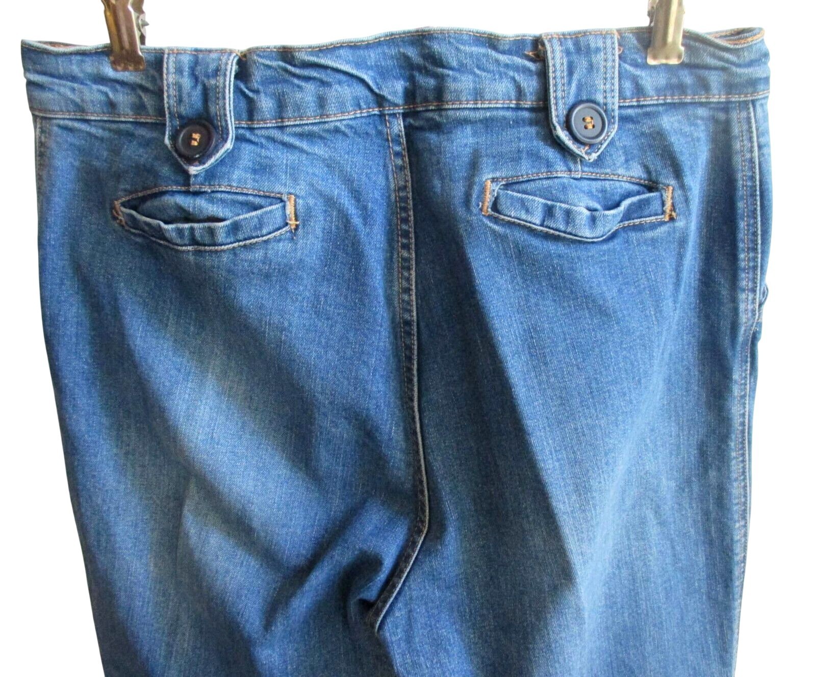 12 32×32 Zena Denim Jeans Arrowhead Loops Rancher Wife Vtg 80s ZENA INDIGO