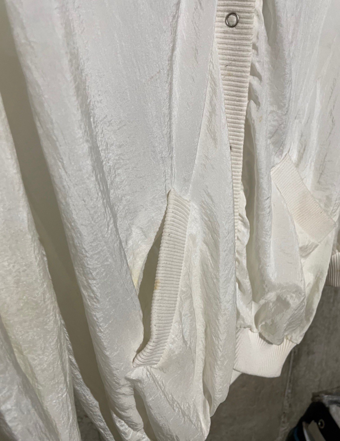 VINTAGE 80s White Wind Suit Jump Suit – Danskin- Women’s Small