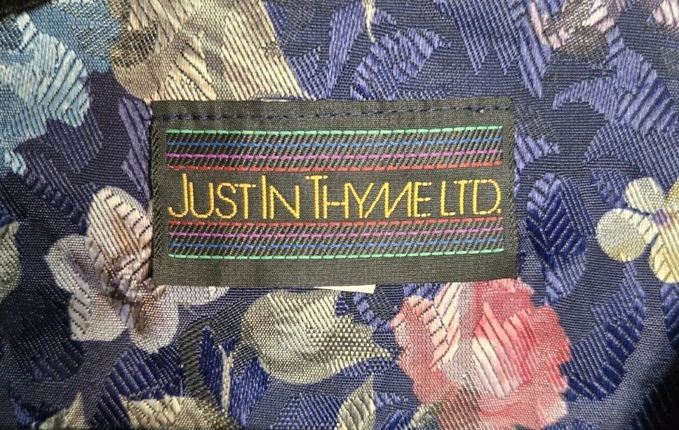 Vintage Just In Thyme LTD Jacket Coat Womens Size 10 Floral Business Suit USA