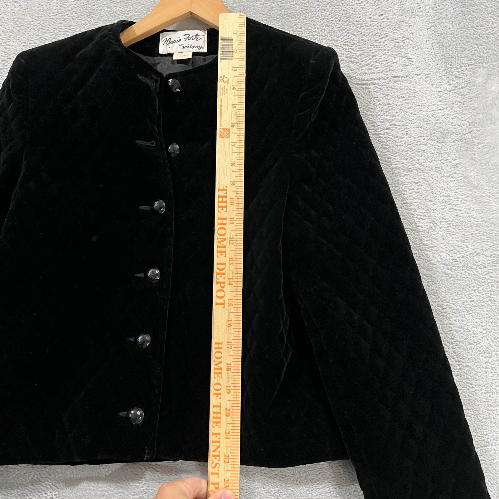 Mario Forte Wilroy Jacket Womens 10 Velvet Vintage Victorian USA Made Grunge 90s