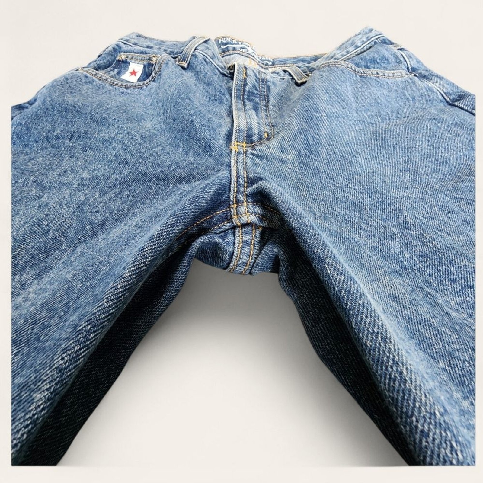Rockies High Rise Relaxed Jeans 13R Straight Leg Medium Wash Western Y2K Mom Fit