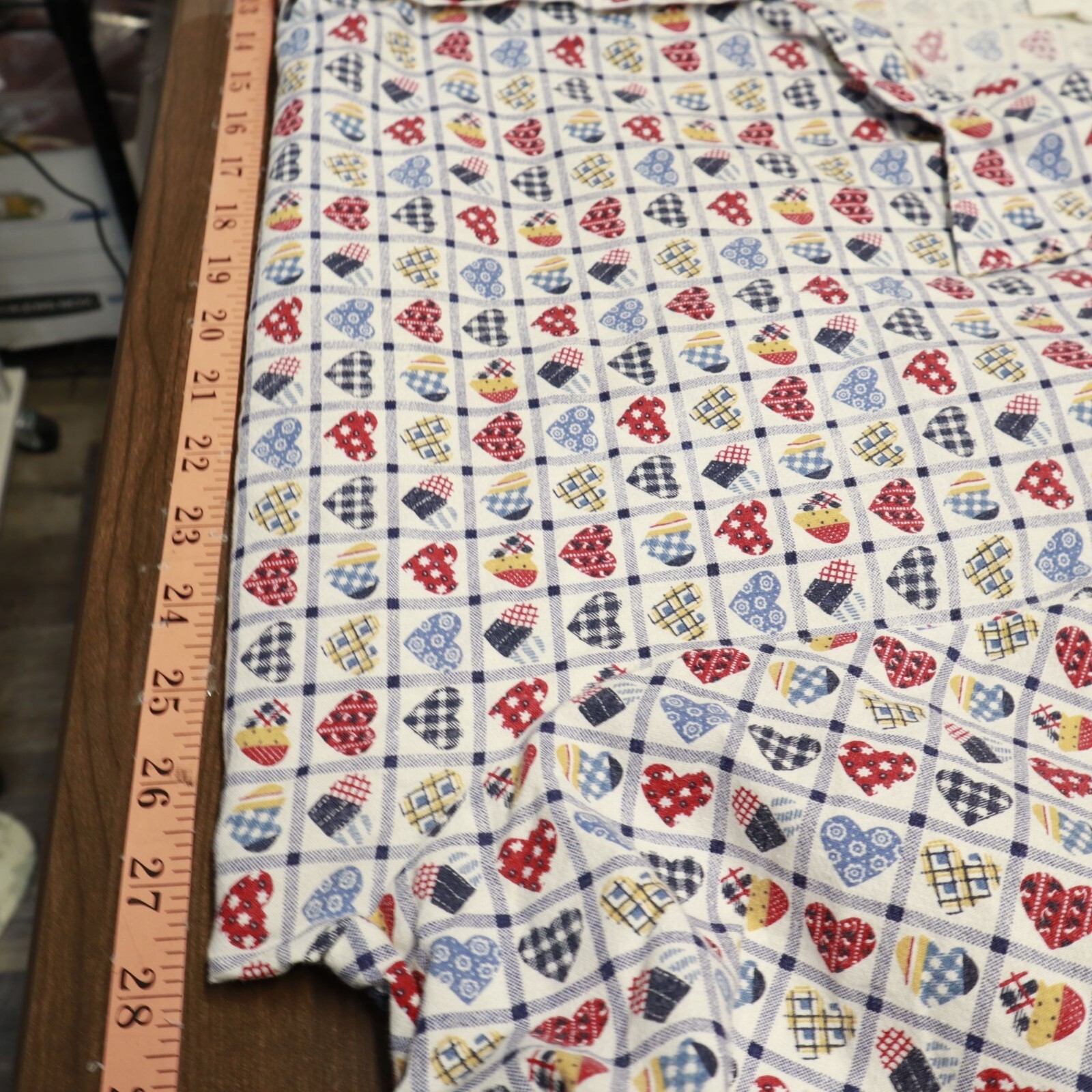 Best Blouse Company Heart Patchwork Shirt Women 24W Multi Lovecore Vintage Retro