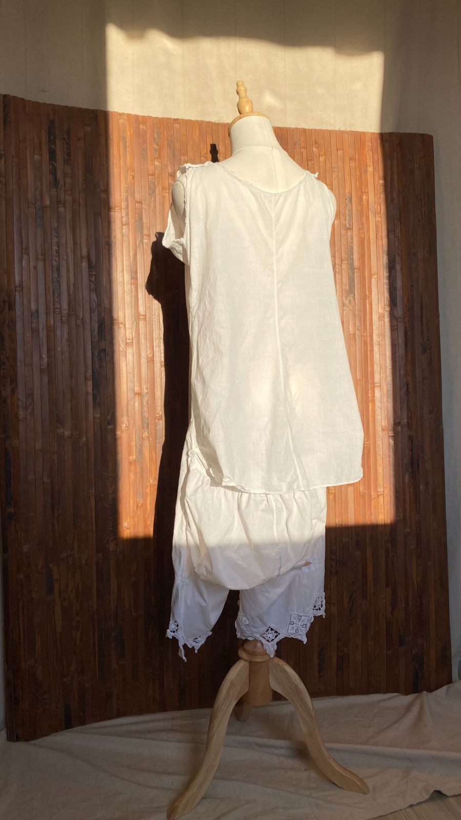 Authentic Edwardian Antique White Linen Lace Lingerie 1905-1912