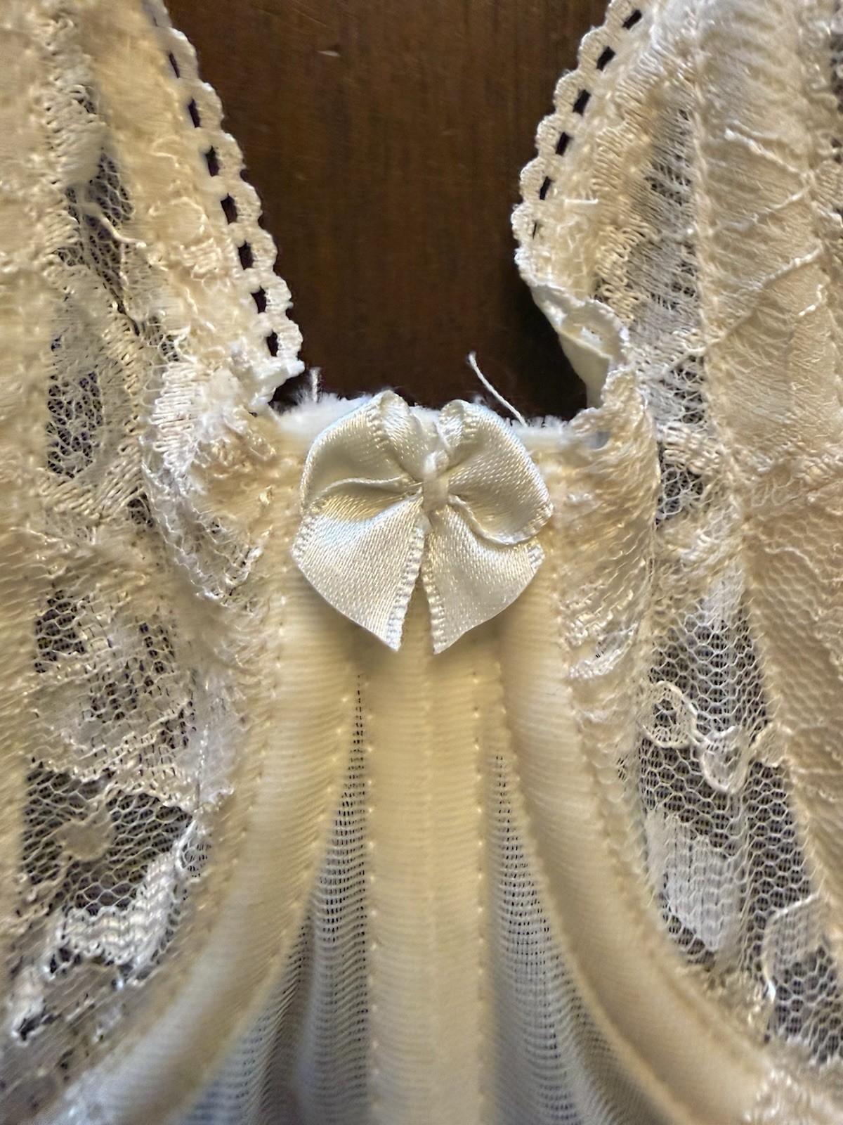 Goddess Long Line Bustier Ivory Bra Corset Cincher 34B Boned Pin Up Lingerie