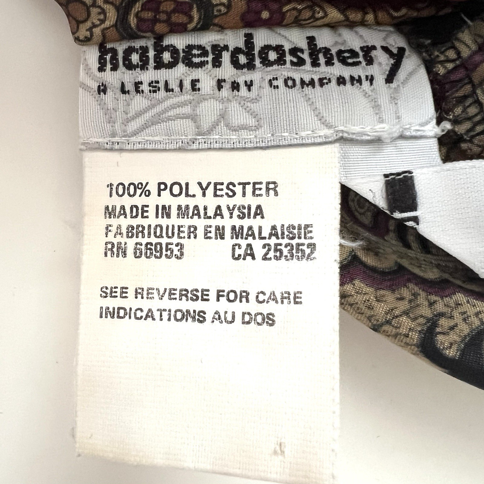 Vintage Haberdashery is Personal Top Size 10 Paisley Blouse Shoulder Pads EUC
