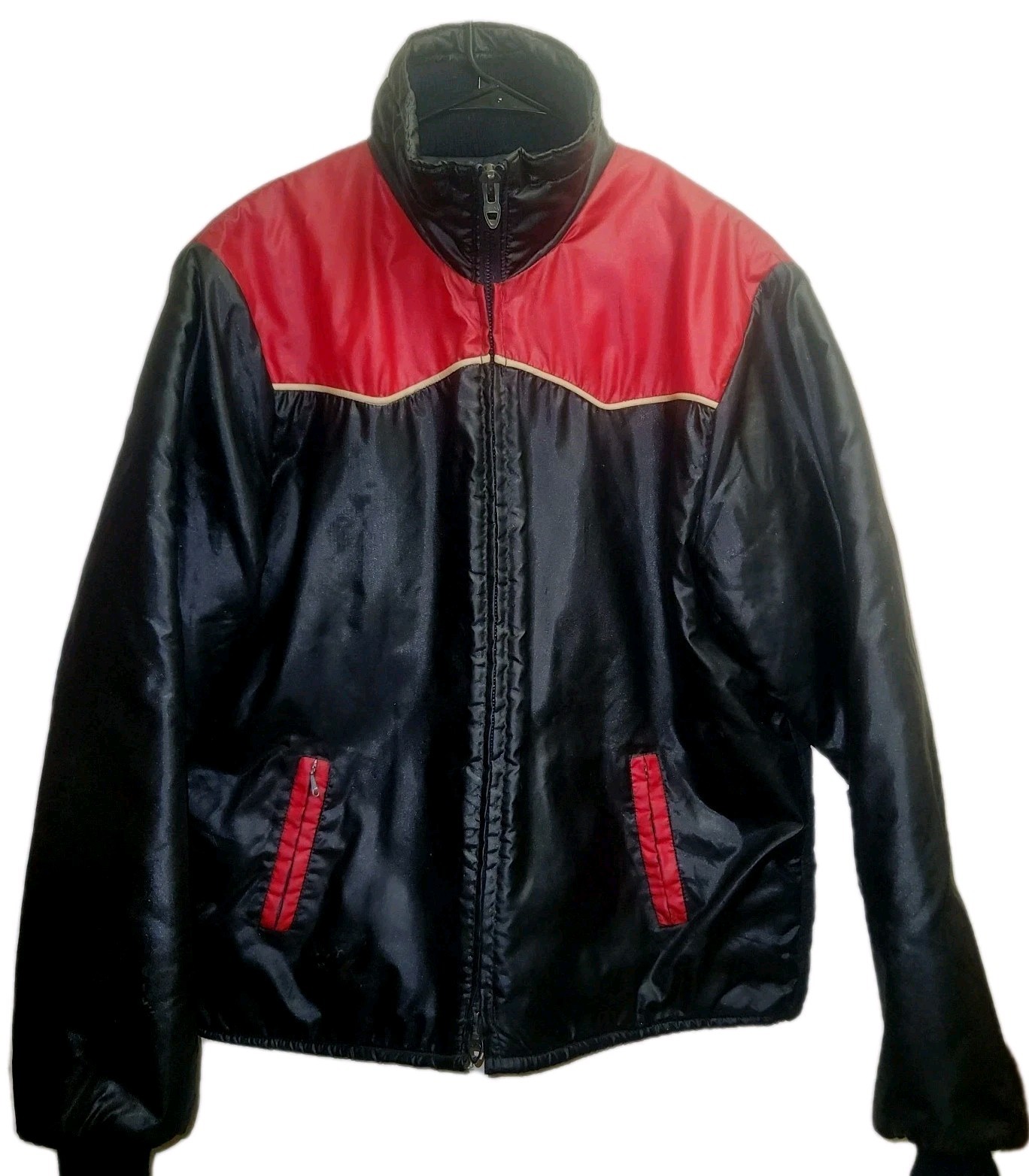 Hot Dog By Marco Vtg Jacket Mens XXL Black Talon 80s Idaho Falls Belted Ski Coat