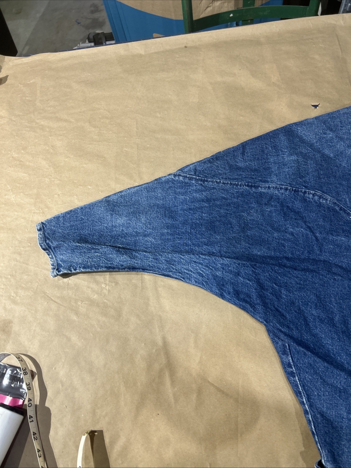 Vintage 1980’s Retro Learsi Denim Oversized Blue Jean Jacket Women’s Size 18 1/2
