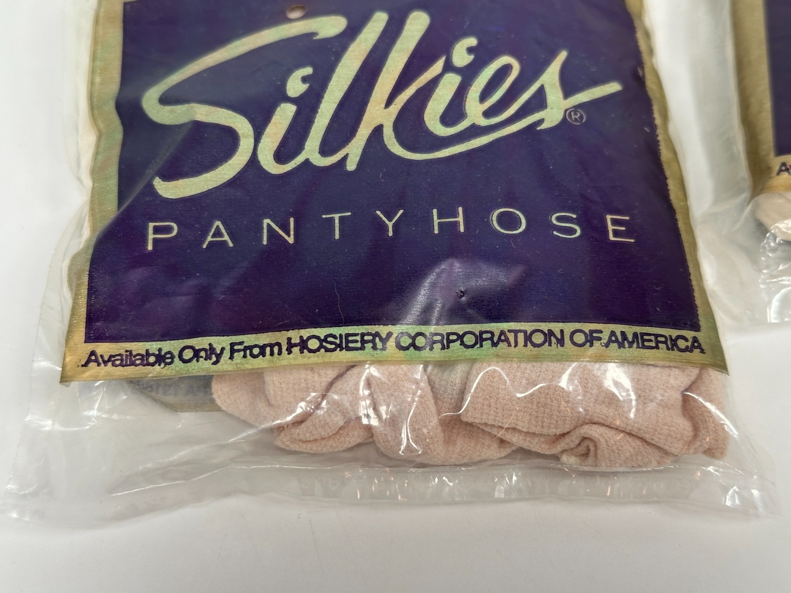 2 SILKIES Pantyhose Nylon Spandex X-Large Queen OFF WHITE 523 SHEER CHARM NEW