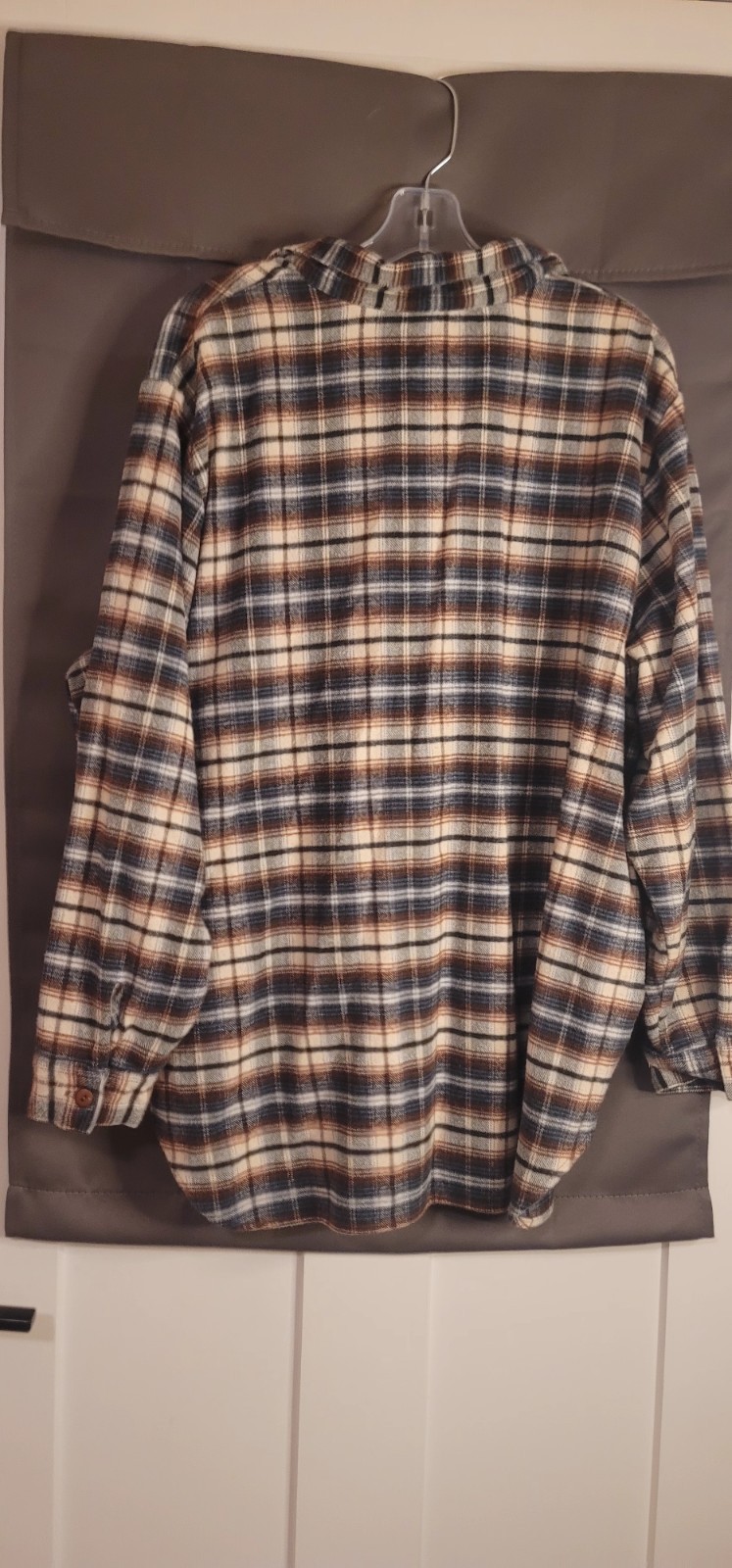 Vintage STEFANO 90s Plaid Button Down Shirt Size 22W Casual Outdoor Red,WT&Blue