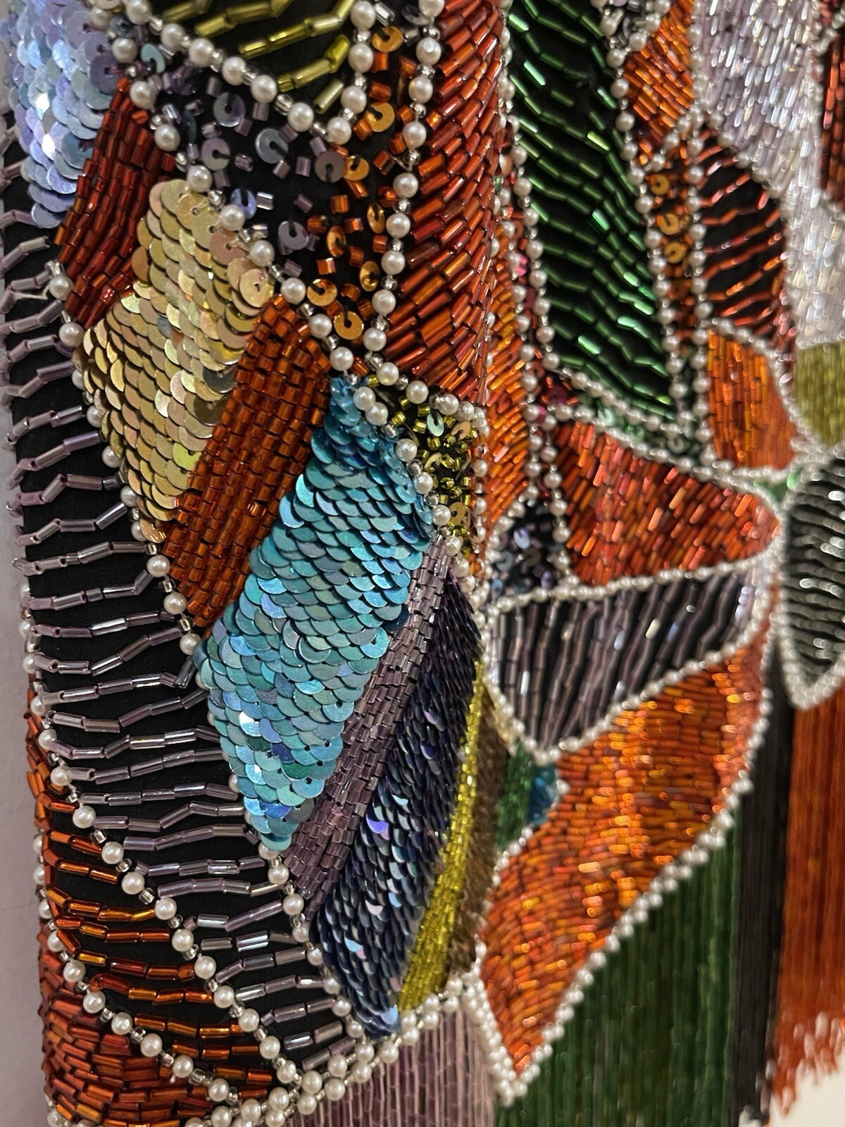 Vintage 80’s Designer Naeem Khan Riazee Nights Beaded Sequin Cocktail Dress