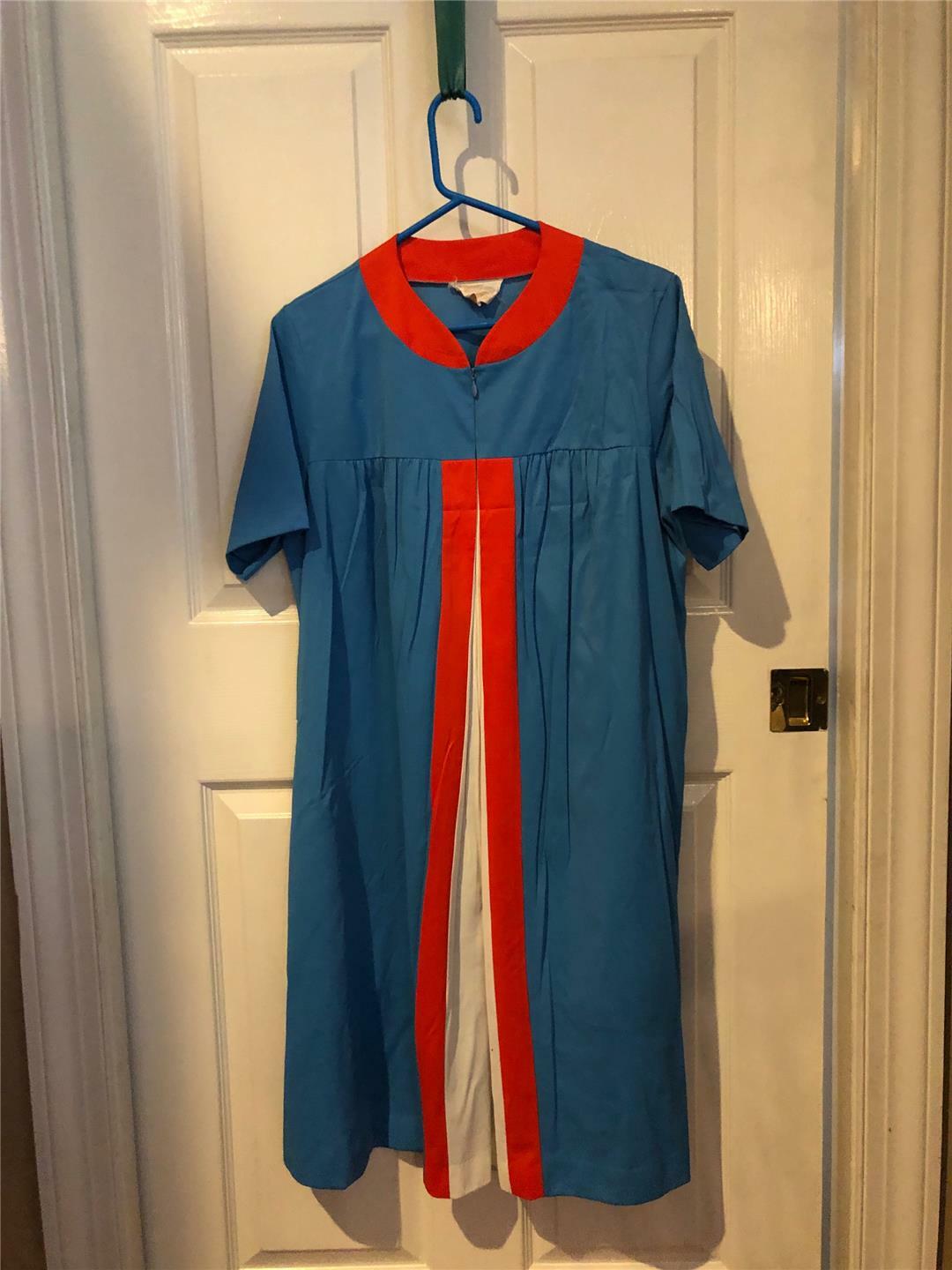 Vtg JC Penney Loungewear House Dress Robe 60’s RETRO