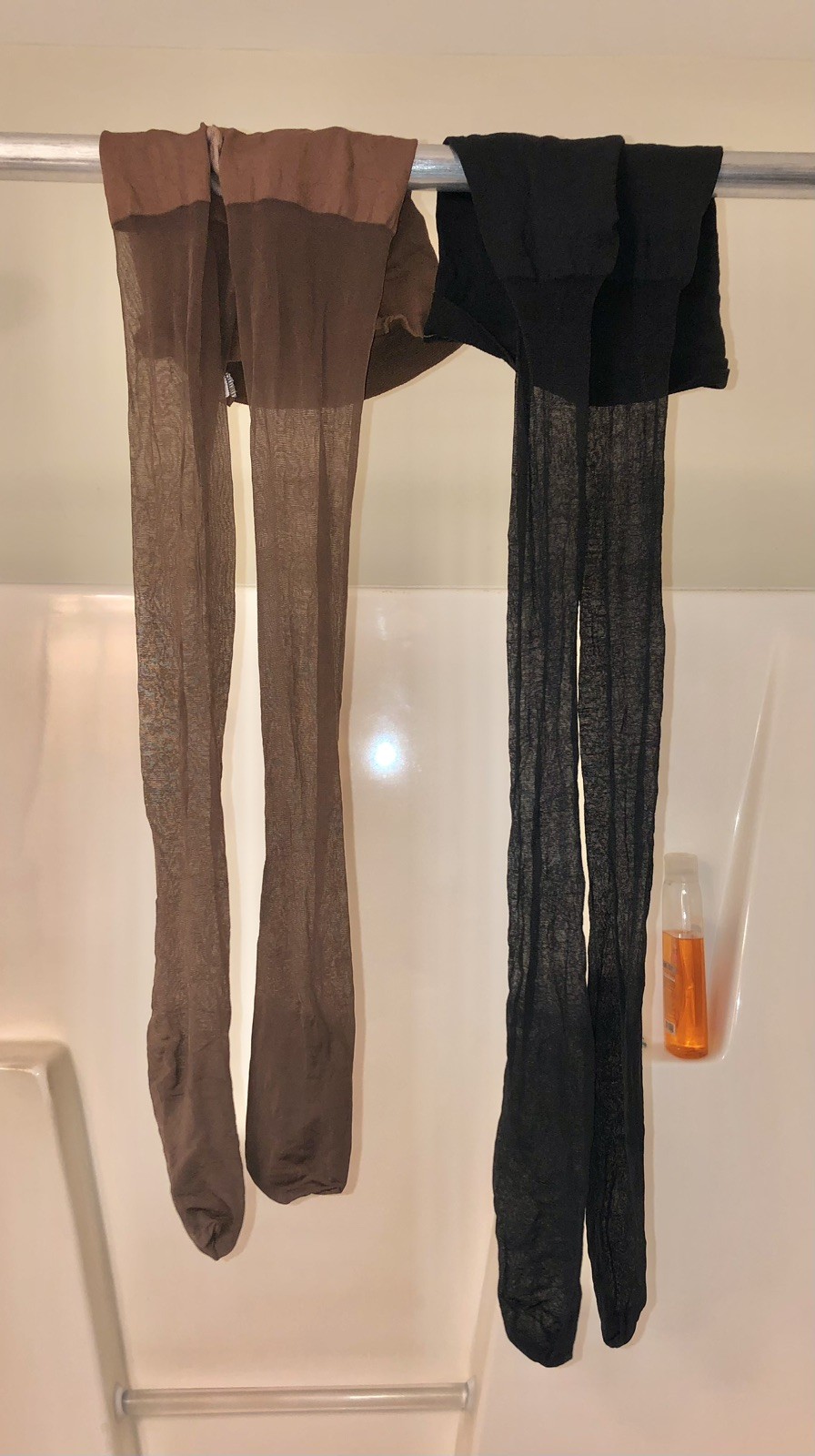 Vintage Lot Of 2 Pairs Of Nylons Stockings Pantyhose Good Condition Size B