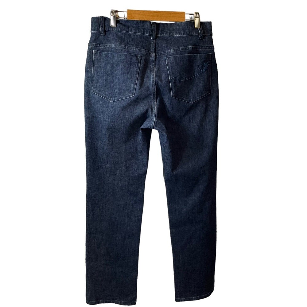 Soft Surroundings Dark Wash Straight Leg Jeans Size 8P