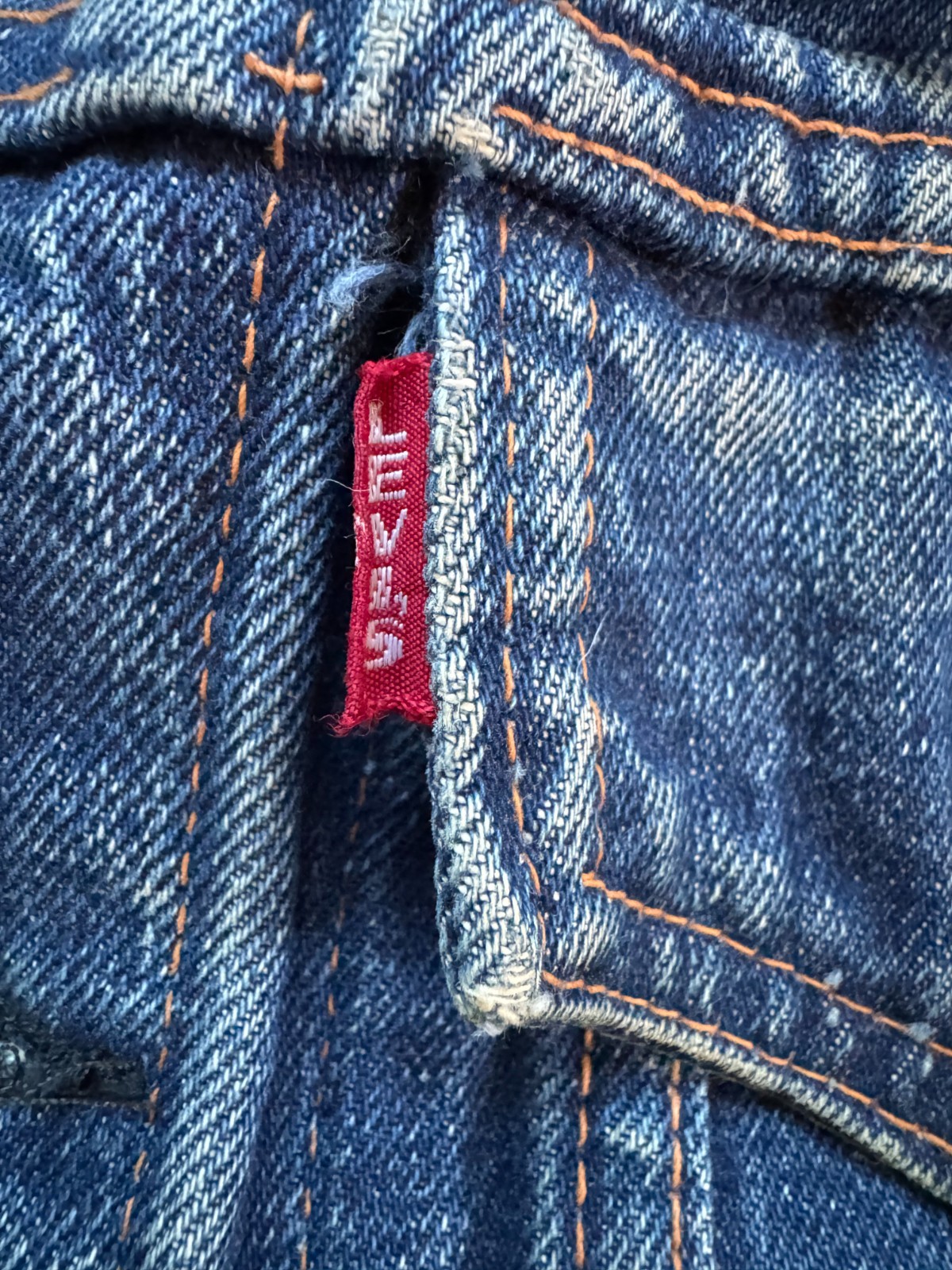 Collectible Vintage 1960s Levi’s Type 3 Denim Jacket Big E Size 34