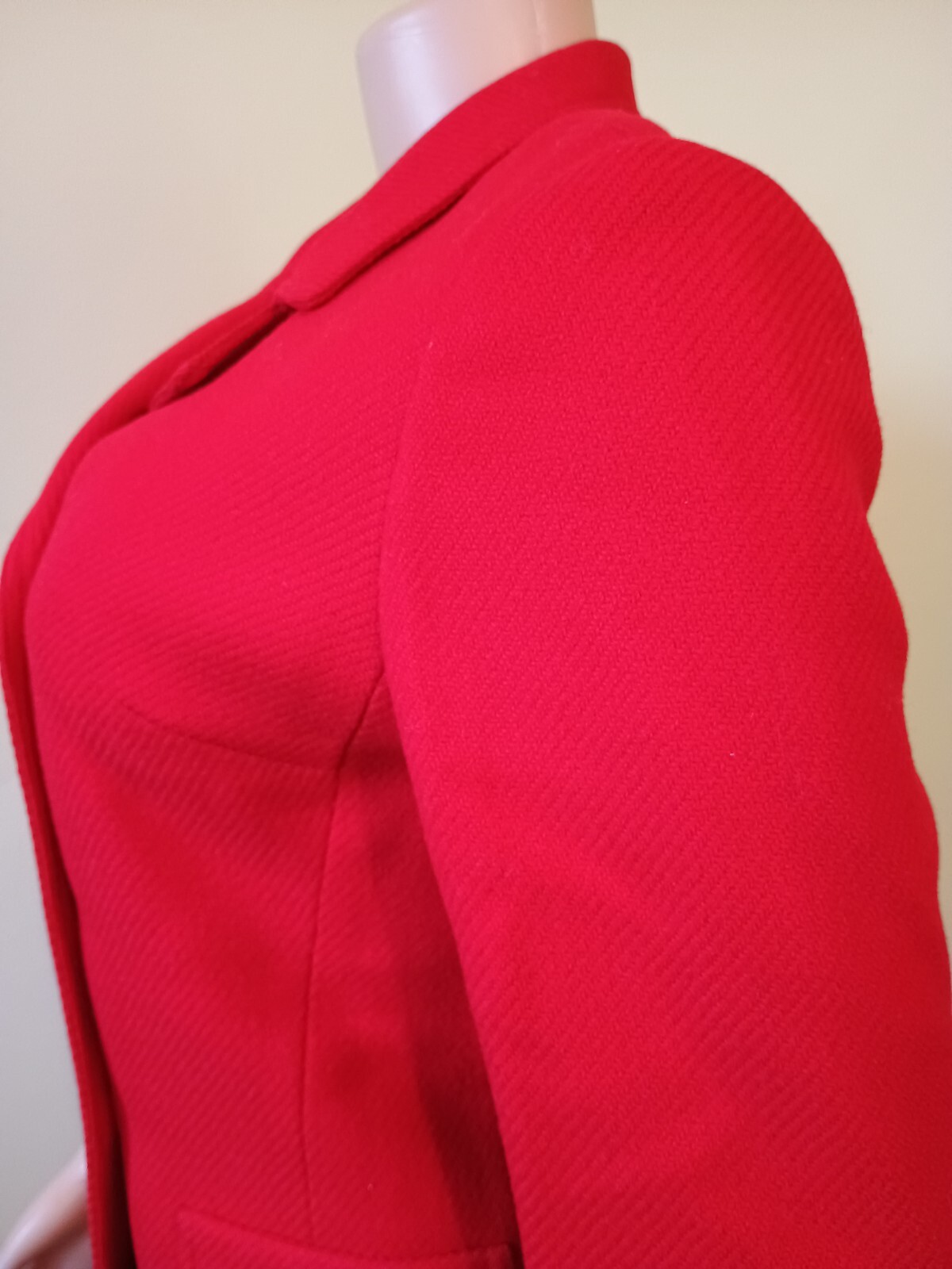 Vintage 1960’s Jacobson’s By Bardley Red Wool Skirt Suit Small