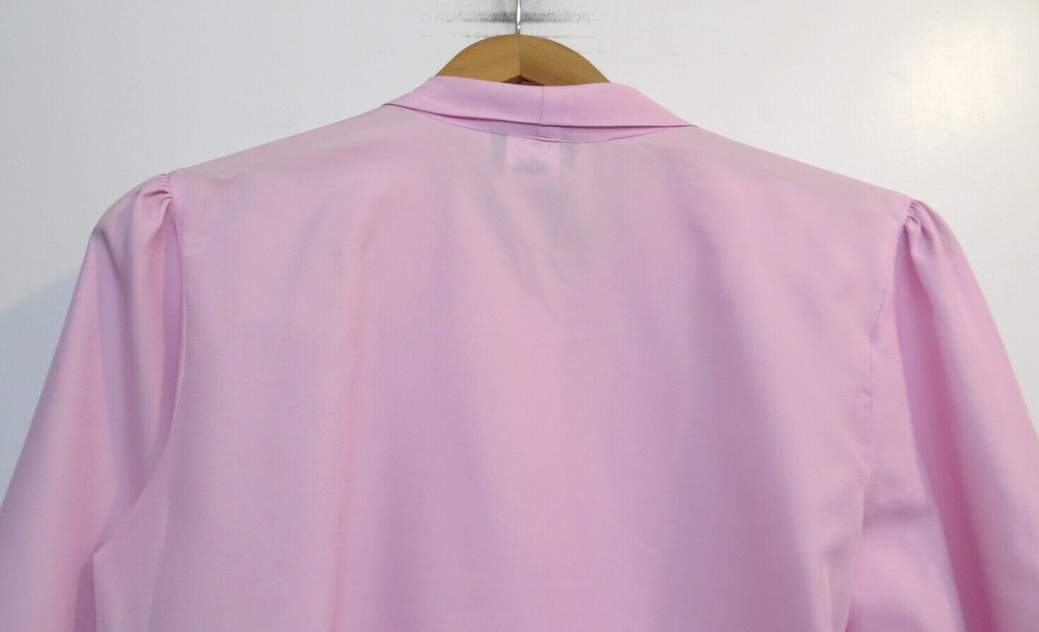 Vintage Lucky Winner Shirt Womens 10 Light Pink Button Up Lightweight Business