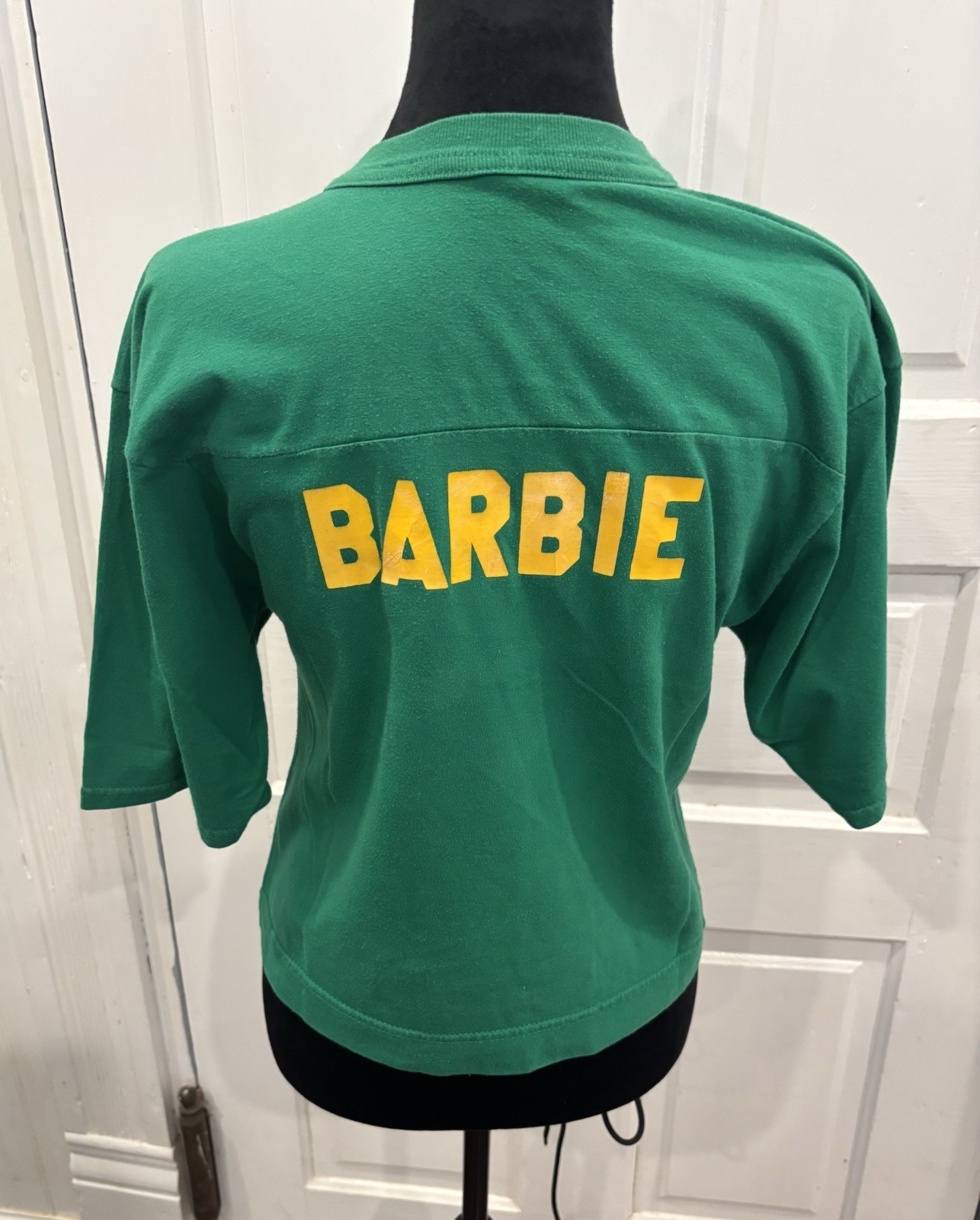 Vintage 1983 Summerville AAA State Champ V Neck Crop Shirt Barbie Sz M