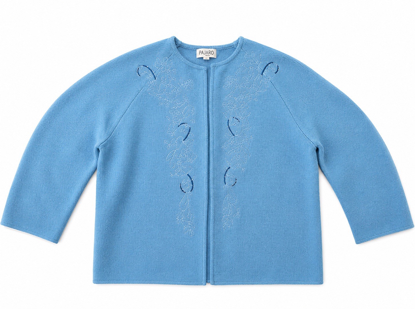 Vintage 1950’s 1970’s HERALD Hong Kong Boiled Wool Turquoise Sweater Cardigan M