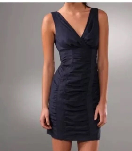 Vintage Nanette Lepore navy blue mini dress s. Small, perfect condition. R $295