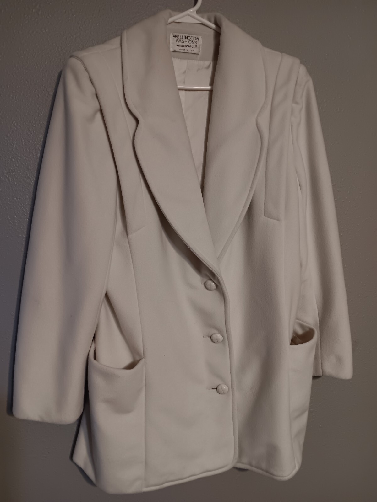 Coat Vintage Kashmiracle Wellington Fashions Ivory Womens Coat Medium 60s