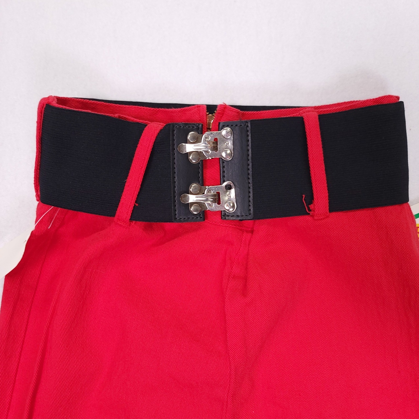 Vintage A. Smile Gelati Red High Waisted Elastic Waist Pants SJ0511B Womens 11