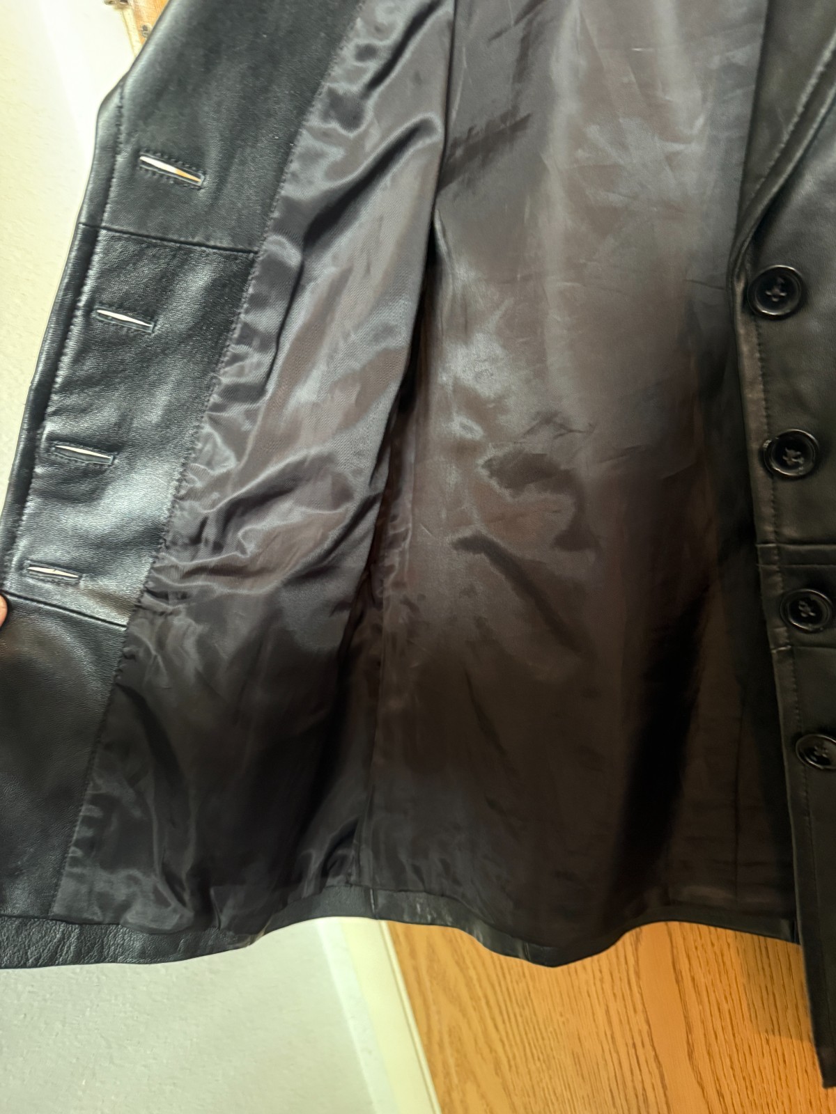 Vintage 90s Studio Works Outerwear Soft Leather Blazer Jacket Size M Grunge