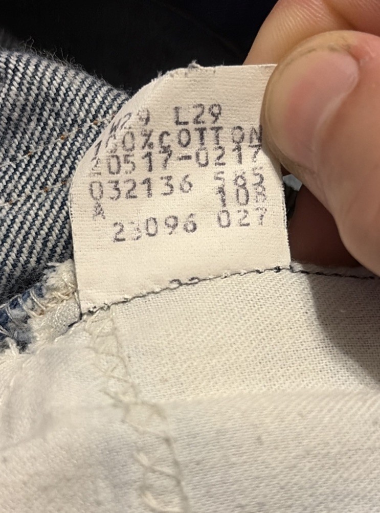 Vintage Levis 517 0217 Orange Tab Jeans Dark Indigo Denim Bootcut 28×26 USA Made