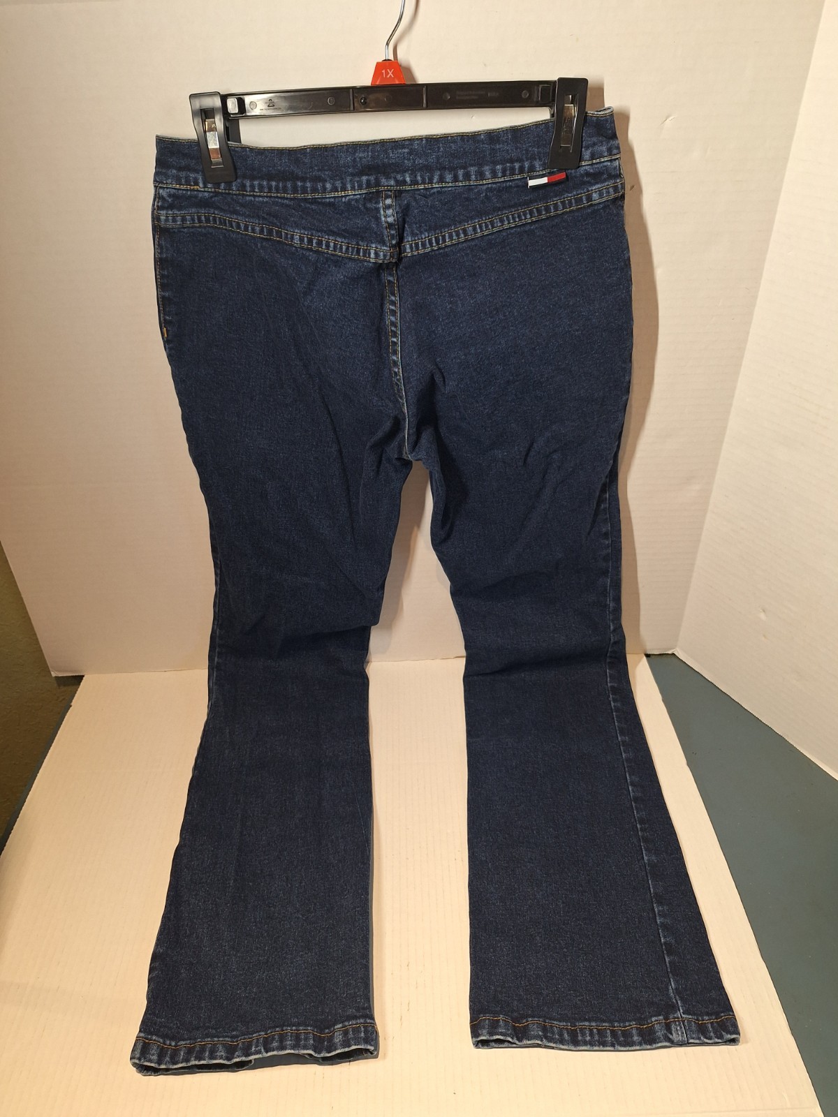 Vintage Tommy Hillfigure Jeans 2001 Size 7 Tall Dark Wash Cotton Blend Y2K